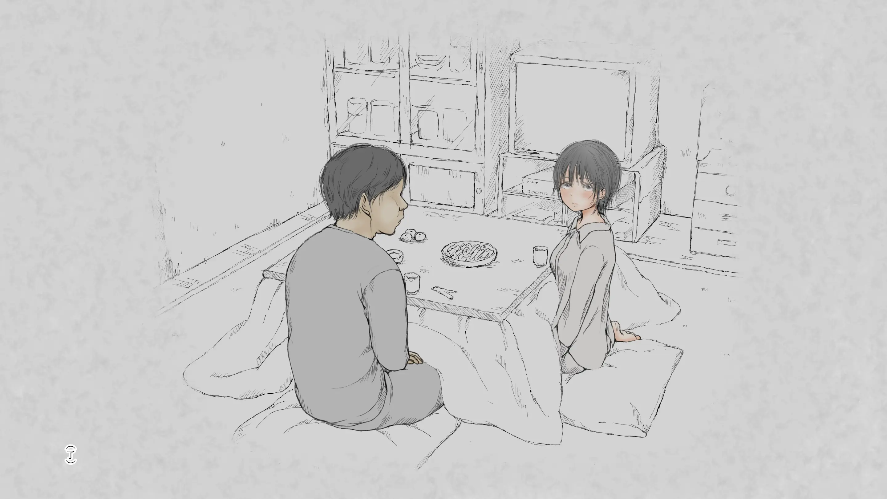 Kotatsu To Mei To, Fuyu No Yoru. -Shoukei- | 코타츠와 조카와, 겨울밤. -동경-